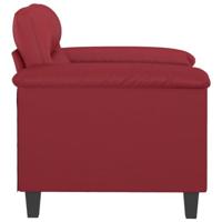 Fauteuil 60 cm kunstleer wijnrood - thumbnail