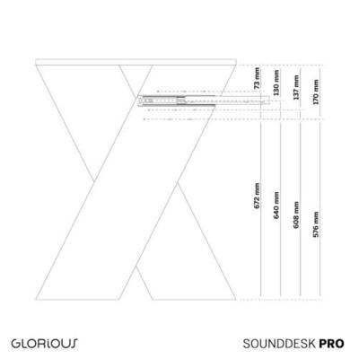 Glorious Sound Desk Pro walnoot