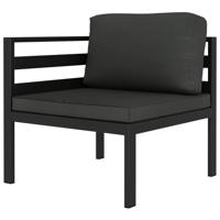 10-delige Loungeset met kussens aluminium antracietkleurig - thumbnail