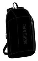 Kinderrugzak Sevilla Fútbol Club Teen Mini Zwart (22 x 39 x 10 cm) - thumbnail