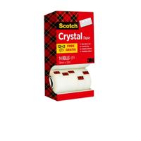 Scotch Plakband Crystal ft 19 mm x 33 m, doos met 14 rolletjes (12 + 2 gratis) - thumbnail