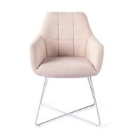 Jesper Home Eetkamerstoel 'Noto' Cross White, kleur Petal Pink - thumbnail