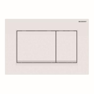 Geberit Sigma 20 (ex Sigma 30) bedieningspaneel glans wit/mat wit voor Sigma reservoirs 8cm (UP720) en 12cm (UP320)