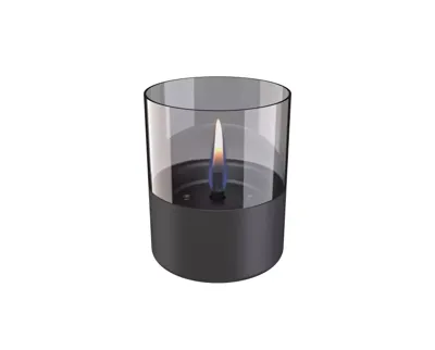 Lilly Glass 10 cm - donker grijs Lilly Glass 10 cm - donker grijs