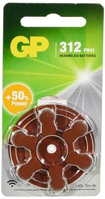 GP gehoor batterij ZA312 blister(6) - 3221914