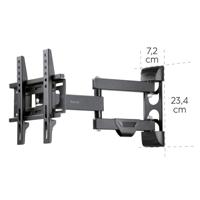 Hama TV-Muurbeugel Volledig Flexibel voor Beeldscherm 48-122 cm Zwart - thumbnail