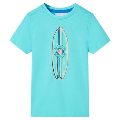 Kindershirt met korte mouwen 116 zeeblauw Kindershirt met korte mouwen 116 zeeblauw