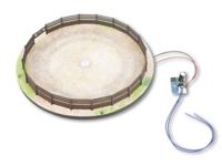 NOCH 66717 H0 micro-motion-manege met paardenboxen - thumbnail