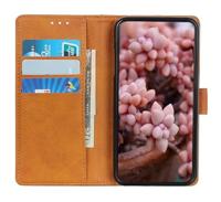 Casecentive Leren Wallet case met sluiting iPhone 13 tan - thumbnail