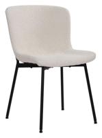 Artistiq Eetkamerstoel 'Ellena' Bouclé, kleur Wit - thumbnail