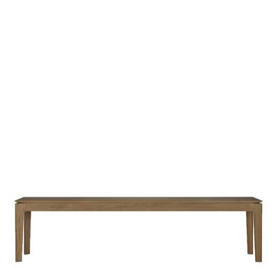 Ethnicraft Eetkamerbank 'Bok' Teakhout, 186cm, kleur Bruin Ethnicraft Eetkamerbank 'Bok' Teakhout, 186cm, kleur Bruin