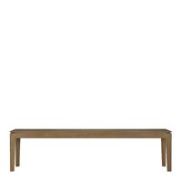 Ethnicraft Eetkamerbank 'Bok' Teakhout, 186cm, kleur Bruin - thumbnail