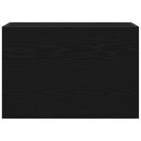 Badkamerwandkast 60x25x40 cm bewerkt hout zwart - thumbnail
