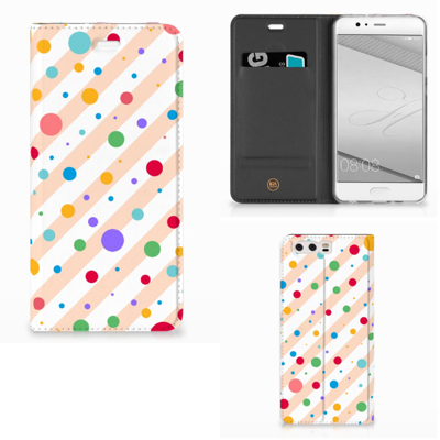Huawei P10 Plus Hoesje met Magneet Dots Huawei P10 Plus Hoesje met Magneet Dots