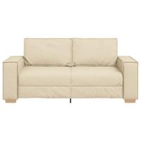 2-zitsbank Crme 140 cm Stof - thumbnail