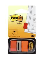 Post-it index standaard, ft 24,4 x 43,2 mm, houder met 50 tabs, oranje - thumbnail