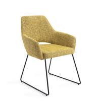 Jesper Home Yanai eetkamerstoel Lemon Limes slide black - thumbnail