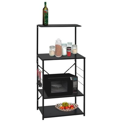 VidaXL Magnetronkast 60x39,6x123 cm bewerkt hout zwart