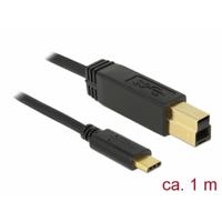 Delock 83675 USB 3.1 Gen 2 (10 Gbps) kabel Type-C naar Type-B 1 m - thumbnail