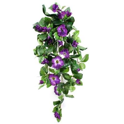 Petunia deluxe kunst hangplant 80cm - paars Petunia deluxe kunst hangplant 80cm - paars