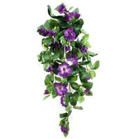 Petunia deluxe kunst hangplant 80cm - paars - thumbnail