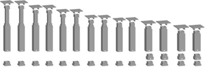 NOCH 53941 H0, TT, N Easy-Track pijlerset