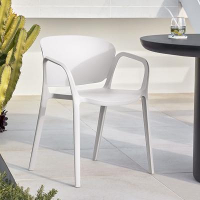 Kave Home Tuinstoel 'Ania' kleur Wit Kave Home Tuinstoel 'Ania' kleur Wit