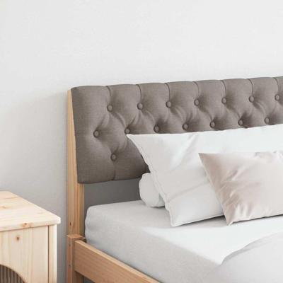 Gestoffeerd hoofdbord Taupe 180 cm Massief grenenhout