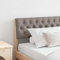 Gestoffeerd hoofdbord Taupe 180 cm Massief grenenhout - thumbnail