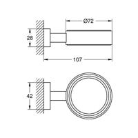 Houder GROHE Essentials Cube - thumbnail