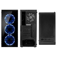 Kolink Observatory Lite RGB Tempered Glass Mid Tower Case - Black Midi Tower - thumbnail