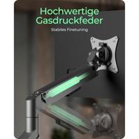 ICY BOX Monitorständer für einen Monitor Monitor-tafelbeugel 81,3 cm (32) Grijs, Zilver - thumbnail