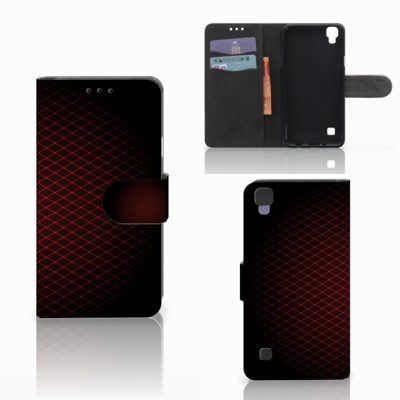 LG X Style Telefoon Hoesje Geruit Rood LG X Style Telefoon Hoesje Geruit Rood