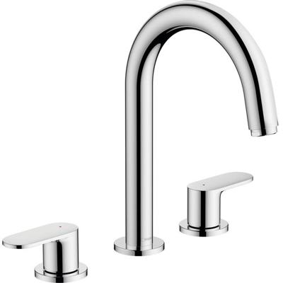 Wastafelmengkraan 3-gats HansGrohe Vernis Blend Met Trekwaste Chroom