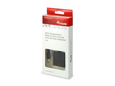 Equip 133433 Mini DisplayPort 1.2 DVI 1.1 Wit kabeladapter/verloopstukje Equip 133433 Mini DisplayPort 1.2 DVI 1.1 Wit kabeladapter/verloopstukje