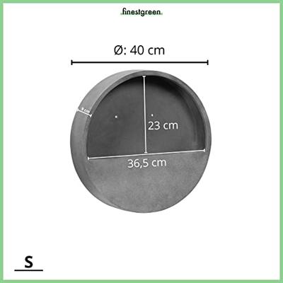 Hangpot Wally S 40x 9 cm - grijs - thumbnail