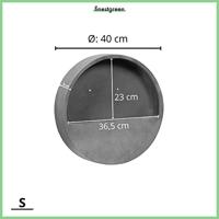 Hangpot Wally S 40x 9 cm - grijs - thumbnail