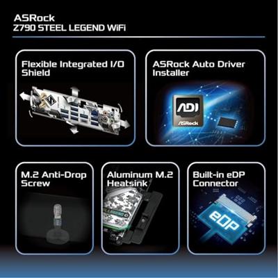Moederbord ASRock Z790 Steel Legend WiFi LGA 1700 INTEL Z790 - thumbnail