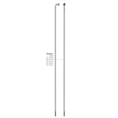 Sapim Leader spaak 14 288 RVS zonder nippel (100st) zilver