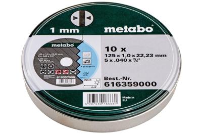 Metabo Accessoires doorslijpschijven novaparid inox ø180x1,5x22,23 (10 st. in blikje) - 616368000 Metabo Accessoires doorslijpschijven novaparid inox ø180x1,5x22,23 (10 st. in blikje) - 616368000