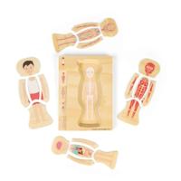 Bigjigs houten anatomiepuzzel - jongen, 26st. - thumbnail