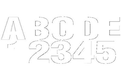 GS41474 - WITTE LETTERS EN CIJFERS SET - NIEUW