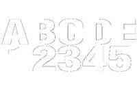 GS41474 - WITTE LETTERS EN CIJFERS SET - NIEUW - thumbnail