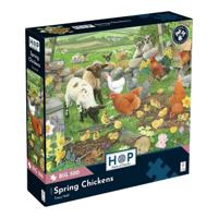 Spring Chickens Puzzel 500 XL Stukjes - thumbnail