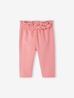 Molton babybroek met elastische taille rozenhout - thumbnail