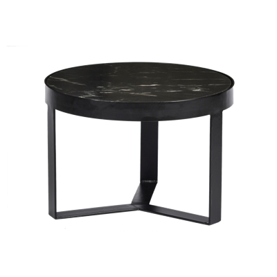 Livingfurn - Bijzettafel Glennis - 50x50x35cm - Marmer Livingfurn - Bijzettafel Glennis - 50x50x35cm - Marmer