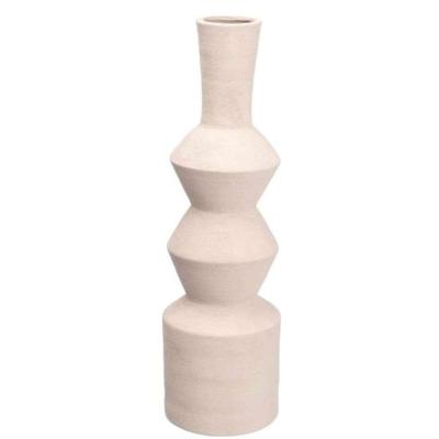 Vaas Gift Decor Wit Keramisch Geometrisch 15 x 60 x 15 cm