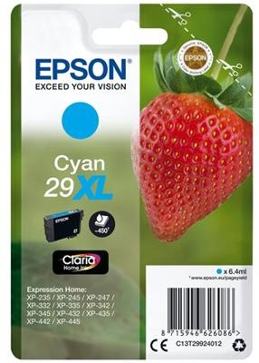 Epson inktcartridge 29X,L 450 pagina&apos;s, OEM C13T29924012, cyaan - thumbnail