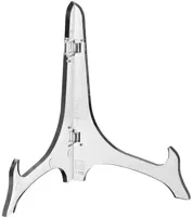 Heinen Delfts Blauw bordenstandaard kunststof groot 22x7x31cm transparant - thumbnail