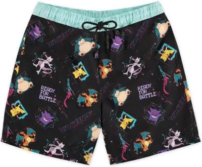 Pokemon - Men's Black Swimshort
